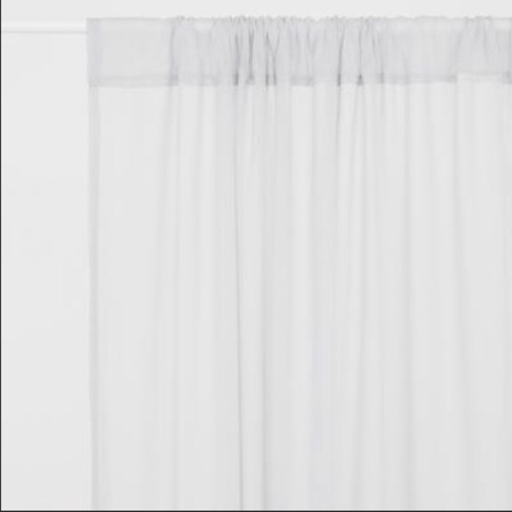 H&M home curtains, light grey brand new
